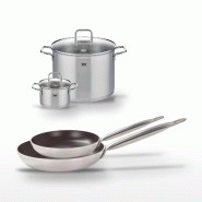 Lot de 2 Poêles 28/32cm et 2 Faitouts 16/26cm Elo Bistro Line - noir 3176239968736