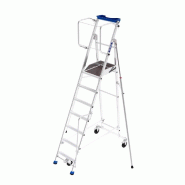 Plateforme individuelle de rayonnage ERM 14 marches - DUARIB - accès frontal - hauteur de travail jusqu'à 5,50 m - Réf. 613614 Plateforme individuelle de rayonnage ERM 14 marches - DUARIB - accès frontal - hauteur de travail jusqu'à 5,50 m - Réf. 613614