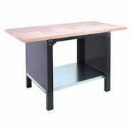 PROREGAL Etabli BUFFALO WOOD | HxLxP 86,5x180x75cm | Capacité de Charge 1000kg | Anthracite - noir métal PR_RS157-45 PROREGAL Etabli BUFFALO WOOD | HxLxP 86,5x180x75cm | Capacité de Charge 1000kg | Anthracite - noir métal PR_RS157-45