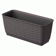 Prosperplast - Pot RATOLLA P 3 L - 29,3x11,9x12,6 cm, coloris Ocre foncé - marron plastique polypropylène ZA3793