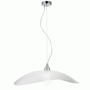 ROSSINI ILLUMINAZIONE Suspension Melvin 64Cm En Verre Sérigraphié Et Métal Chromé, Douille E27, Ip20, Design Élégant Pour Intérieur - Groupe Ro