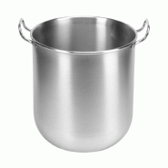 Schneider - Marmite à fond plat en acier inoxydable, Ø 400 mm x 355 mm - 40,0 L - inox 199425