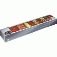 Vitrine réfrigérée à ingrédients - 10 bacs GN 1/3 | Afi - PR10/3