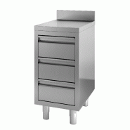 700 table de travail avec tiroirs dosseret 400l 7452.0510 COMBISTEEL