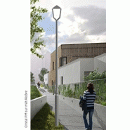 Mât d'éclairage public alcove / hauteur 4 m / diamètre 60 mm / diamètre base 140 mm_1