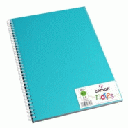 CANSON Lot de 5 Carnet de notes 50 feuilles A4 120g/m², couv. Polypro coloris bleu - 3148951277069