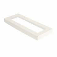 Couvercle av/fenêtre pour barquette sandwich The Pack 11x30x2cm blanc - par 200