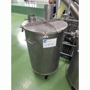 Cuve en acier inoxydable 160 litres avec roues