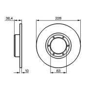 DISQUE DE FREIN BOSCH 0986478103 DISQUE DE FREIN BOSCH 0986478103
