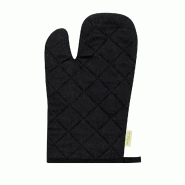 Gant Noir en coton biologique avec revêtement en caoutchouc - 5601316774248