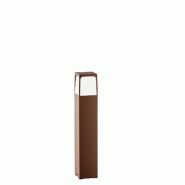 Gea Luce Borne D'Extérieur Ges2022, Structure Aluminium Marron, Raccordement E27 Max 18W, Ip44, Diffuseur Opale - Gealuce - marron GES2022