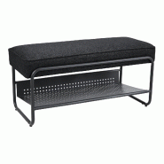 Helloshop26 - Banc à chaussures 90 x 37 x 42 cm noir 03_0008978 - noir métal 3000224452545