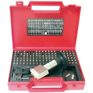 Jeu de caractères à frapper interchangeables - 3 mm - 100 caractères, chiffres, lettres et caractères spéciaux_0