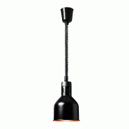 Lampe chauffante cuisine restauration chauffe-plat assiette (matériau : acier, culot : E27 (max. 250 watts), aspect : noir mat, hauteur réglable) 14 Lampe chauffante cuisine restauration chauffe-plat assiette (matériau : acier, culot : E27 (max. 250 watts), aspect : noir mat, hauteur réglable) 14