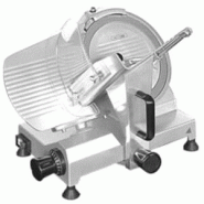 METRO PROFESSIONAL Trancheuse GFS3025, aluminium/acier inoxydable, 49 x 40.8 x 38.5 cm, 150 W, Ø de lame 25 cm, épaisseur de coupe : 0-12 mm, argent