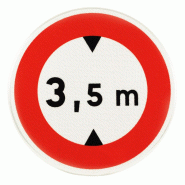 Panneau prescription temporaire BK12 - Limitation de hauteur - Exclusivité WPSignalisation Panneau prescription temporaire BK12 - Limitation de hauteur - Exclusivité WPSignalisation