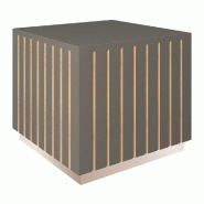 Podium bas Vertigo T03 MDF naturel et anthracite 45x45x40cm