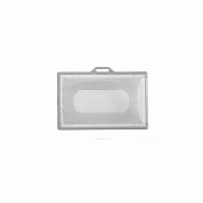 Porte-badge rigide économique - référence : ids75 - lot de 100 pièces - double face - compatible tous accessoires