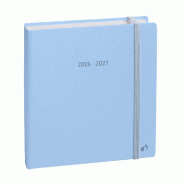 Quo Vadis - Agenda année scolaire - 2026-2027 - Exécutif Septembre Color - Multilingue - Pastel - Bleu clair - 13 mois de août à août - 16x16 cm