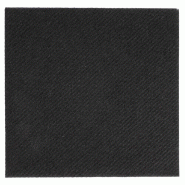 Serviette intissé noir 20x20cm - par 3600