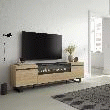 SKRAUT HOME - MEUBLE TV, BANC TéLé, 200X35X57CM, POUR LES TV JUSQU