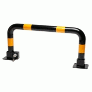 Stop parking professionnel - Barrière de parking manuelle rabattable en acier galvanisé avec bandes rétro-réfléchissantes - 33 cm de hauteur, 81 cm de longueur Stop parking professionnel - Barrière de parking manuelle rabattable en acier galvanisé avec bandes rétro-réfléchissantes - 33 cm de hauteur, 81 cm de longueur