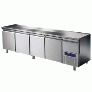 Table réfrigérée inox 4 portes gn 1/1 avec tiroir température -2/+8°c - PBNA0206