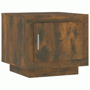 VidaXL Table basse chêne fumé 51x50x45 cm bois d'ingénierie Modèle Sirius Prime Plus - 817228XL
