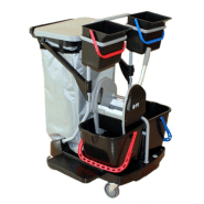 CHARIOT DE MENAGE G-PACT35 4 BACS + PORTE SAC - SPARTEX | 853949 CHARIOT DE MENAGE G-PACT35 4 BACS + PORTE SAC - SPARTEX | 853949