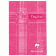 Clairefontaine Lot de 5 Bloc Metric Pupitre format 105x148, 80 feuilles 90 g/m² agrafées, ligné 7mm - 3329680066463
