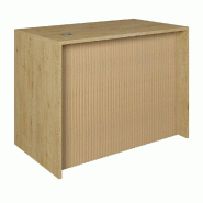 Comptoir chene et Vertigo T01 MDF naturel et chêne clair avec tiroir 120x70x90cm