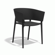 Fauteuil in & out AFRICA - noir