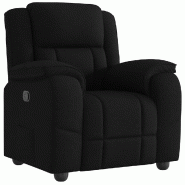 Fauteuil inclinable Noir Tissu Modèle Dermelora - 4015702