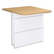 Gautier office banque intermédiaire sunday chêne - dimensions : l80 x h74 x p80 cm Gautier office banque intermédiaire sunday chêne - dimensions : l80 x h74 x p80 cm