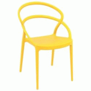 Ligne chr toulon chaise - jaune carton de 4 - jaune plastique MCH-750713-JAUN Ligne chr toulon chaise - jaune carton de 4 - jaune plastique MCH-750713-JAUN