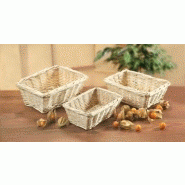 Panier en osier carre