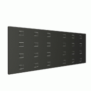 Panneau 1200x450mm 24 trous - gris anthracite