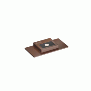 Applique Murale Led Mini Pla Corten 20 W, Interrupteur Cct, Aluminium 2700 K/3200 K/4000K, Éclairage Haut - Beneito & Faure - marron 8436590213346