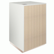 Comptoir Vertigo T01 avec tiroir MDF naturel et blanc 60x60x93cm