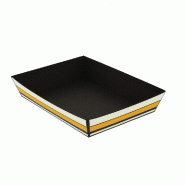 Corbeille carton rectangle "Vogue" 27x20x5cm - par 48