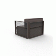 Fauteuil lounge THE FACTORY - brun