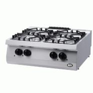 Fourneau gaz 4 feux vifs à poser gamme 700 dimensions 800x700x280 mm - PF4AP7G80
