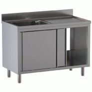 GastroHero Armoire plonge ECO 10x6 avec 1 bac à gauche - SPS-ECO100600L1