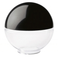 Globe opale globos coloris noir et blanc- boule en résine -diamètre 30 cm- ip43- faible pollution lumineuse -transparent