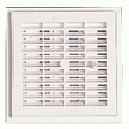 Une paire de grille d'aération aluminium laqué, L.10 x l.20 cm
