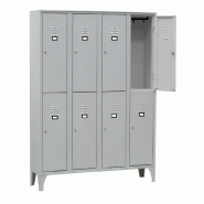 ITALCONCEPT L2G Armoire Vestiaire Multicases, 4 Colonne 8 Cases, 1800 x 1200 x 500mm - 3616350137104