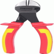 KS Tools Pince coupante diagonale isolée à poignée bi-composant, L.205 mm - 3663389000602