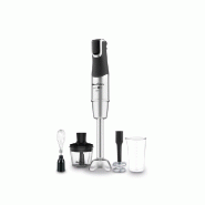 Moulinex - Mixeur plongeant avec hachoir DD95HD10, 1200 W-4LAMI - noir inox DD95HD10