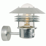 Nordlux Applique murale VEJERS Up Sensor Acier galvanisé, H.23 - IP54 - E27 / Extérieur - gris 5701581174078