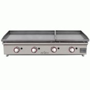 Plancha à gaz série DUO (80 laminé + 40 laminé) 8040PGLLN par Arilex - G8040PGLLN
